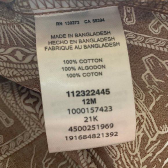 Wrangler Infant Girls' Western Retro Print Cotton Dress; 12 mos. - Picture 6 of 6